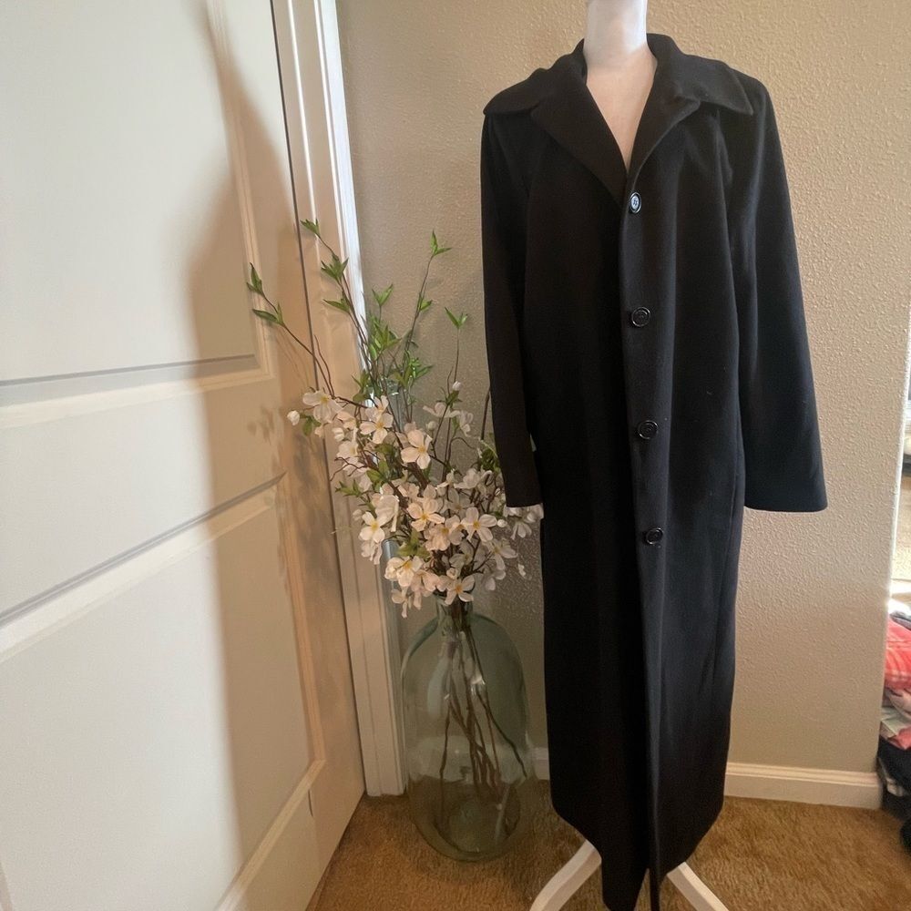 Dale Dressin Amicale Long Pure Cashmere Coat - Size 14
